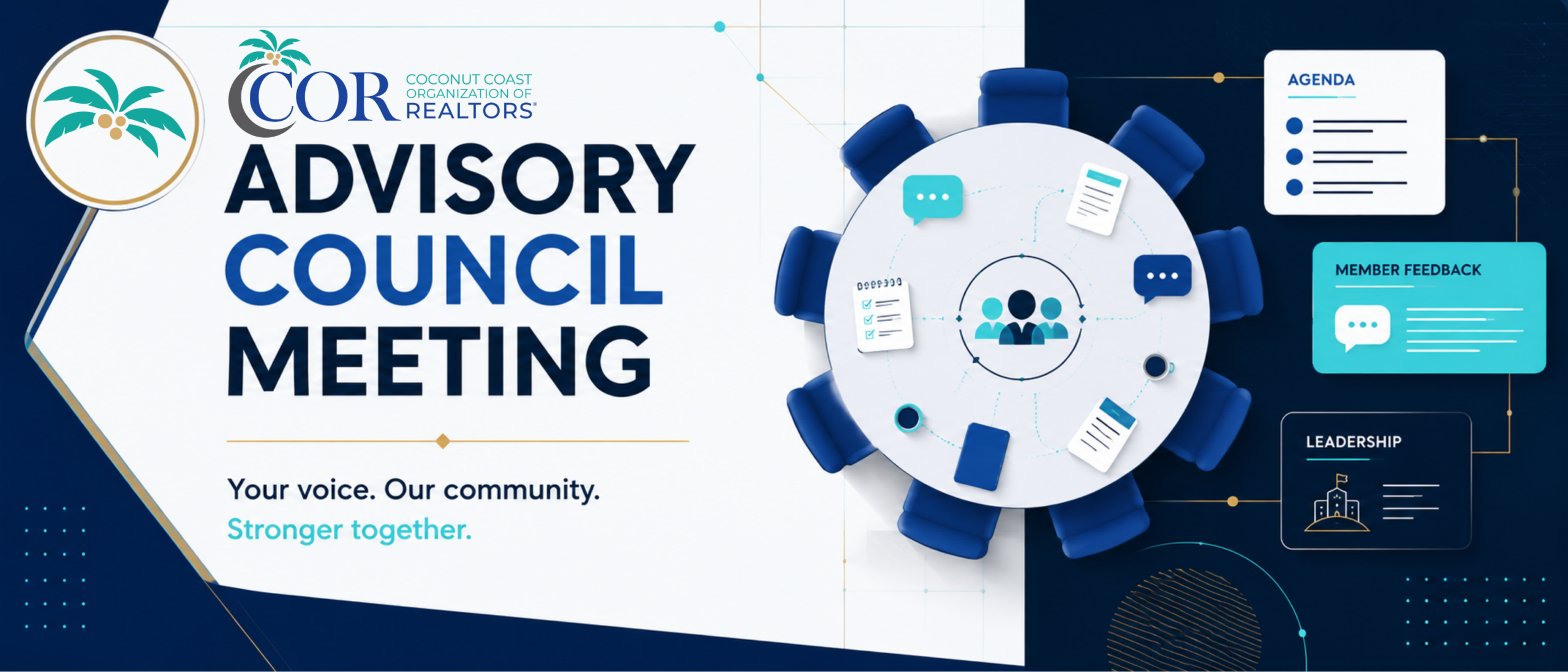 Advisory Council Meeting event graphic.