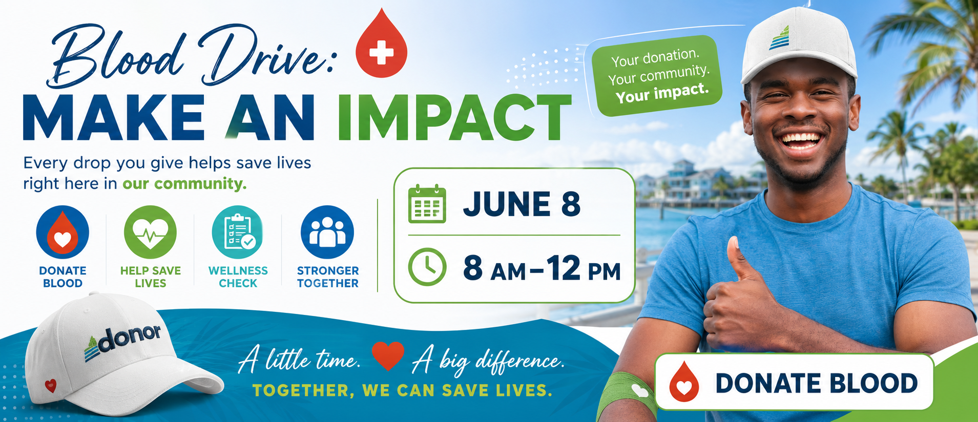Blood Drive: Make an Impact hero graphic