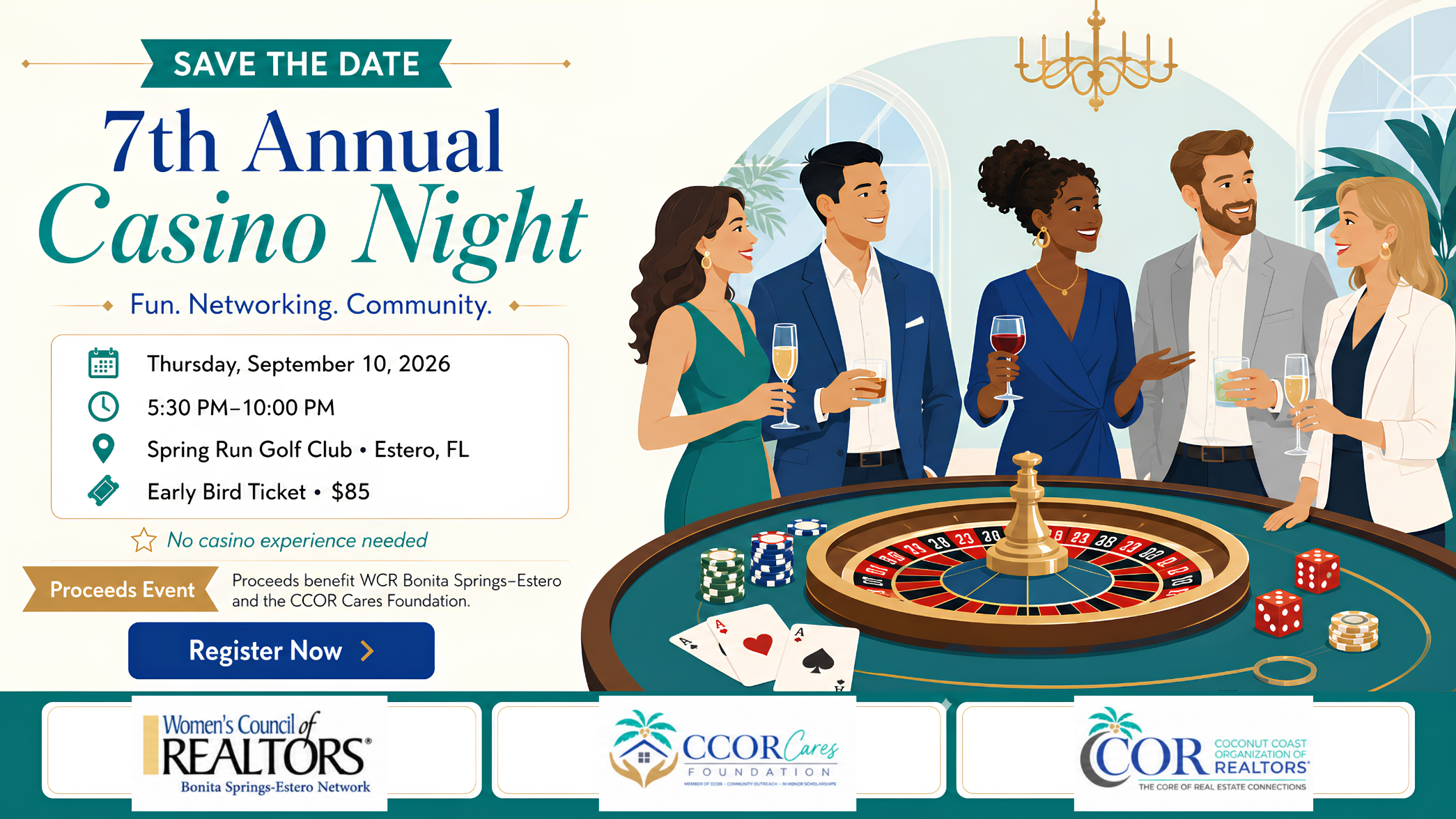 7th Annual Casino Night, September 10, 2026