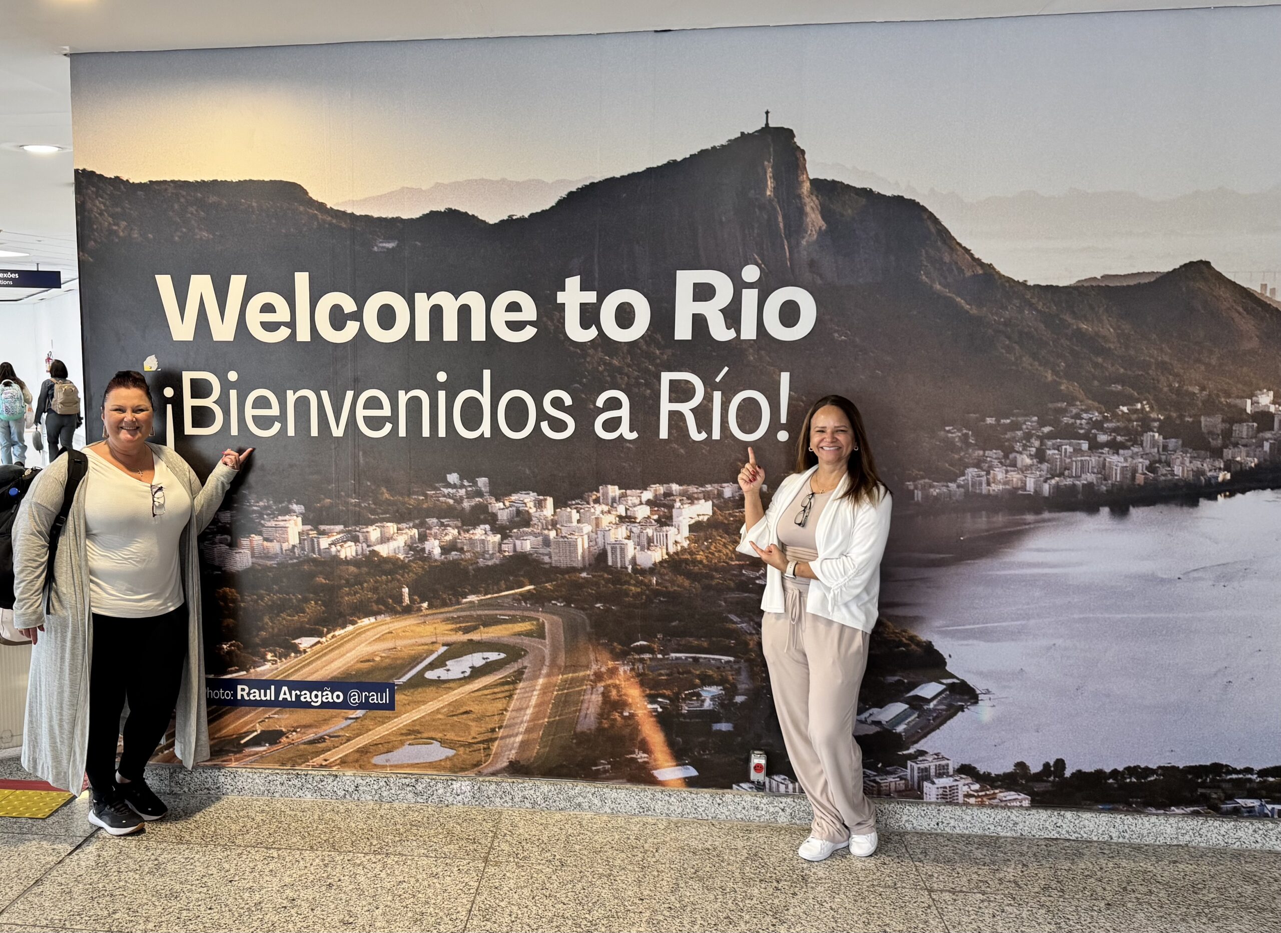 CCOR representatives at a Welcome to Rio display in Rio de Janeiro, Brazil.