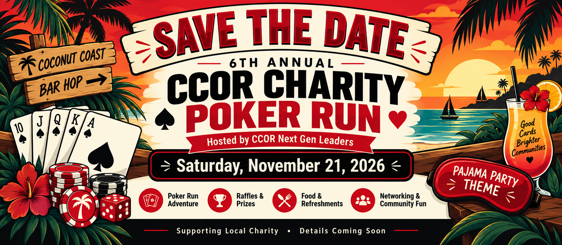 6th Annual CCOR Charity Poker Run on November 21, 2026